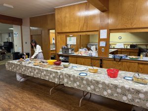 After worship fellowship on German Reformed Sunday